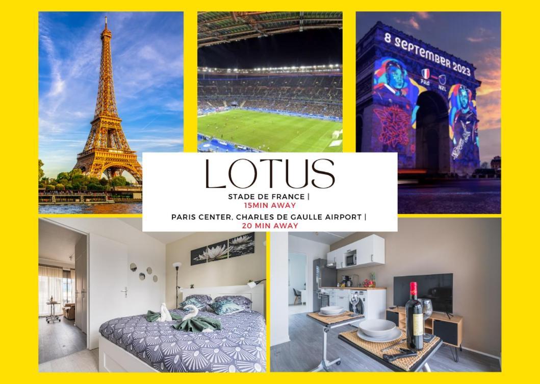 Le Lotus - Self Checkin - 20Min From Paris - Free Parking Around Drancy Exterior foto